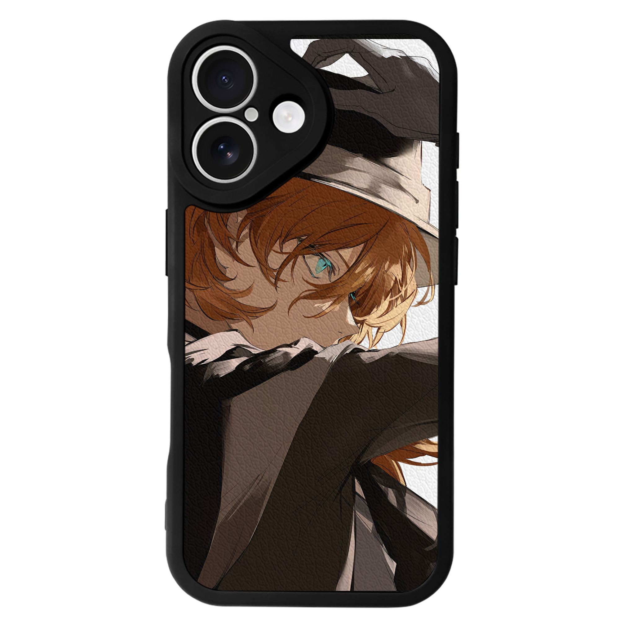 （画像用） 文豪ストレイドッグス Bungo Stray Dogs 【iPhone 16シリーズ対応】シリコンスマホケース（レザー調） 材質：シリコン
